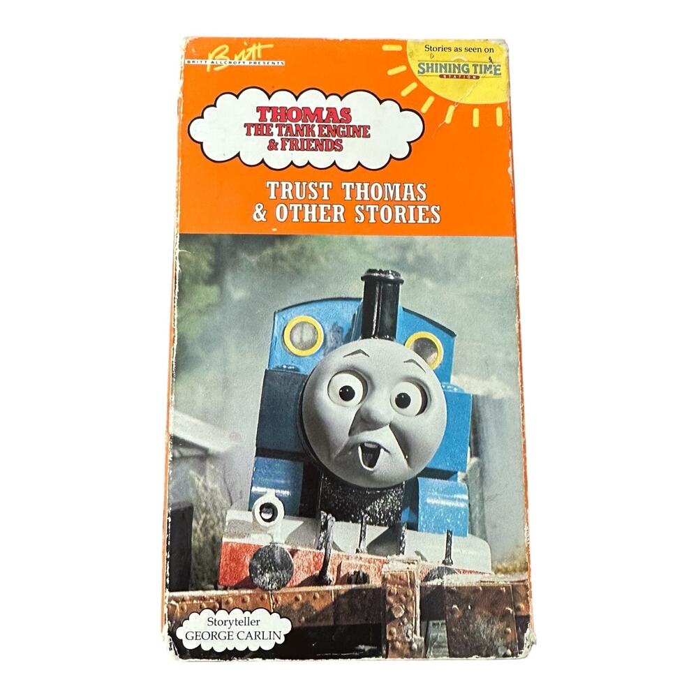 Thomas The Tank Engine VHS Tape Movie Trust Thomas George Carlin Train Rare